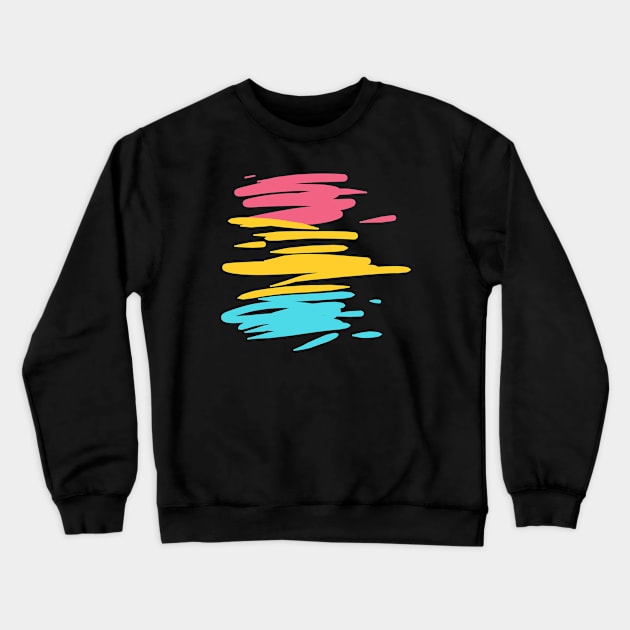 Pan Scribble Flag Crewneck Sweatshirt by Satyr_Em